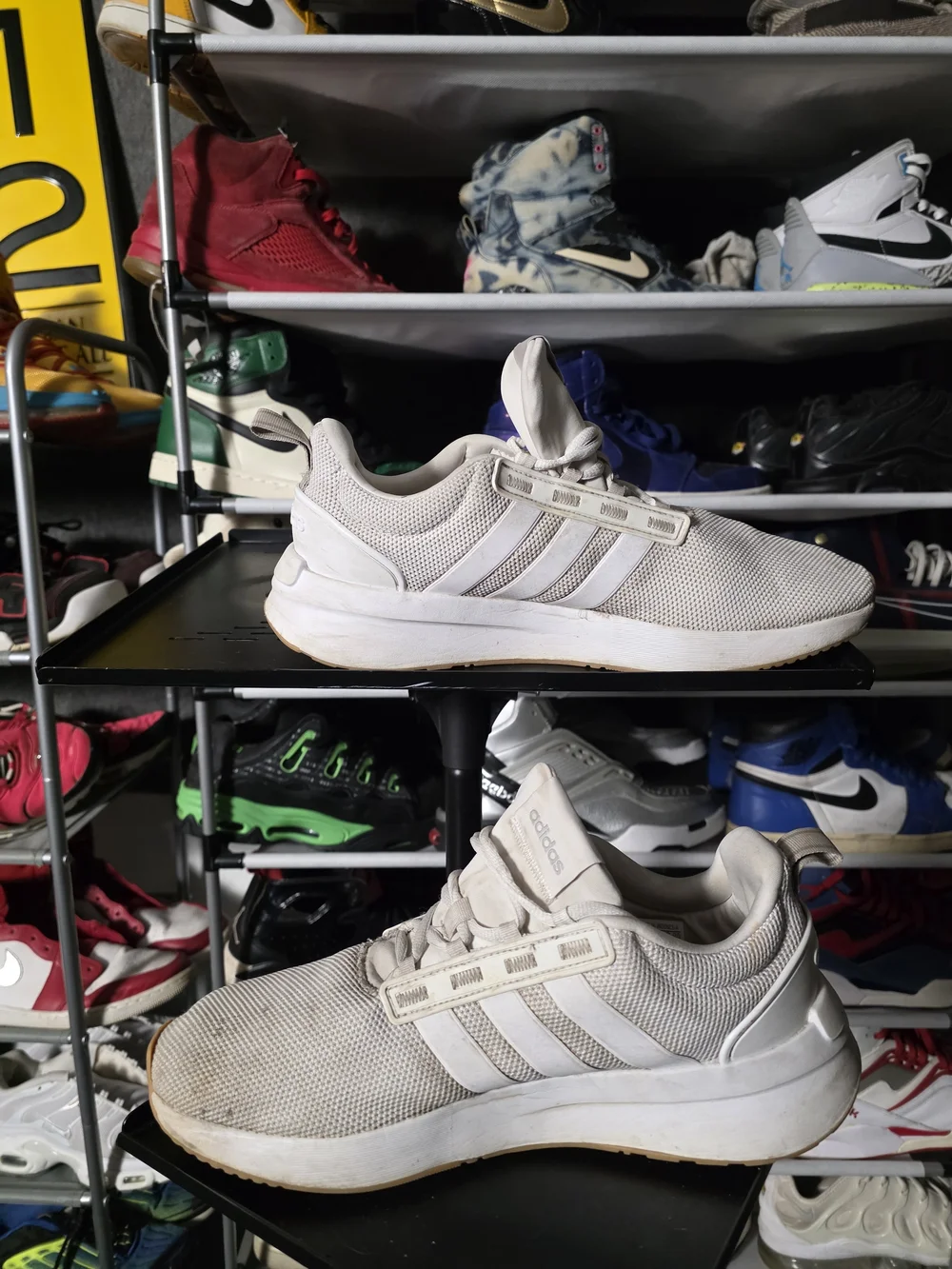 🔥 Adidas Super Cloudfoam Men Size 10.5 White Running Sneakers